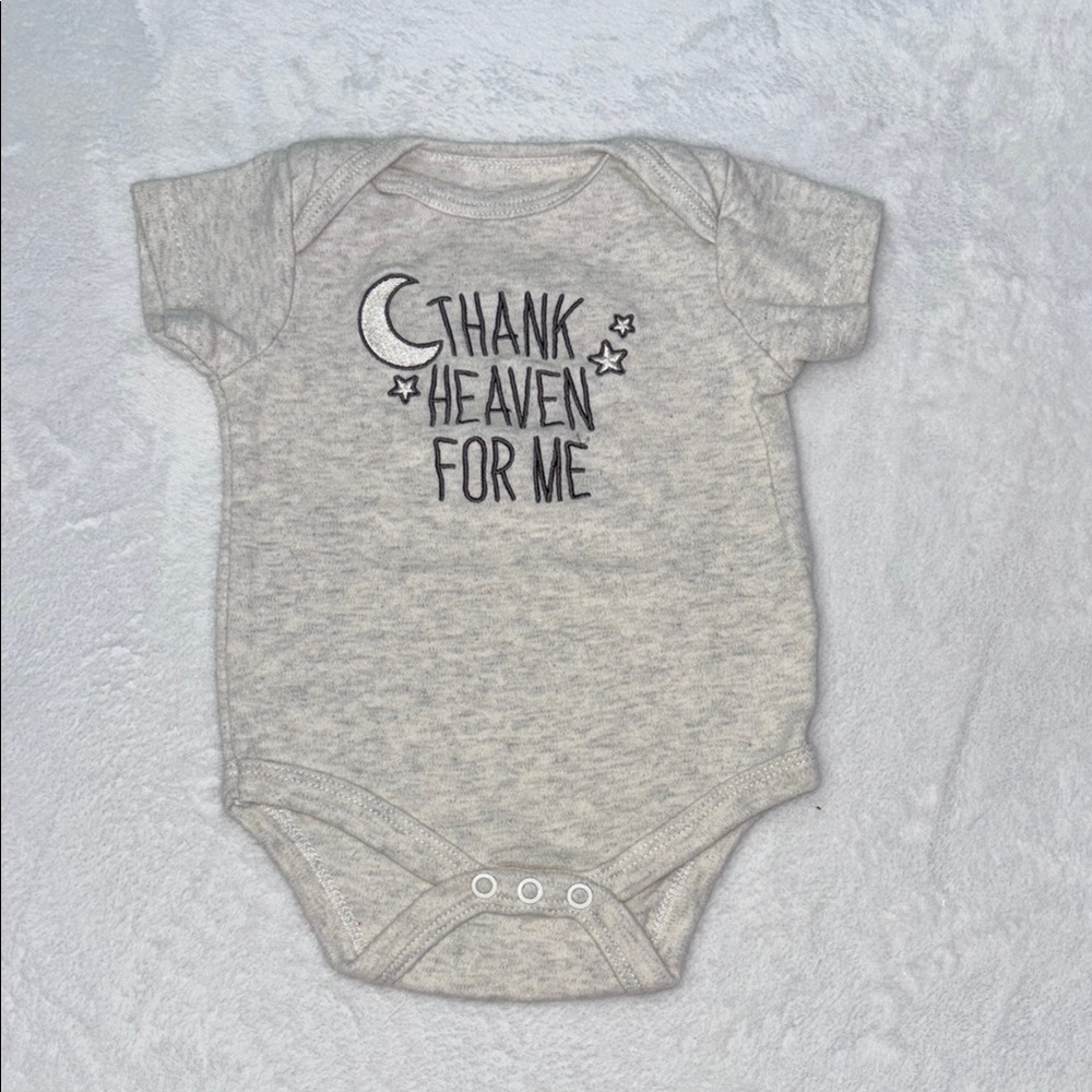 (3 for $10) Kyle & Deena Gray Baby Onesie bodysuit gender neutral
